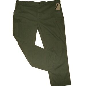Frye and Co. Mens Cargo Pants Big & Tall Relaxed Fit Grapeleaf 54x30